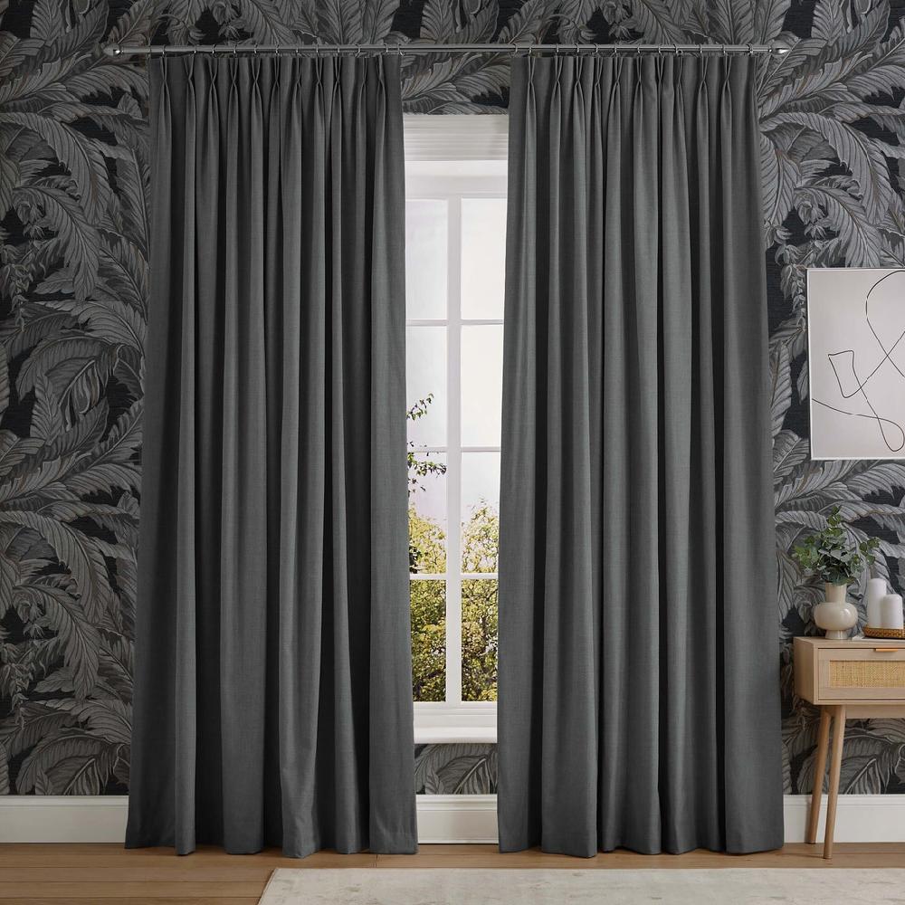 graham & brown Linum Deep Gray Curtains