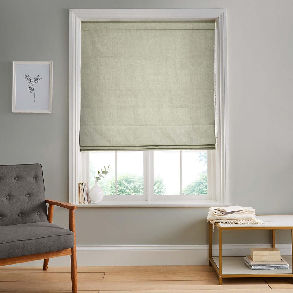 graham & brown Linum Ecru Roman Shade
