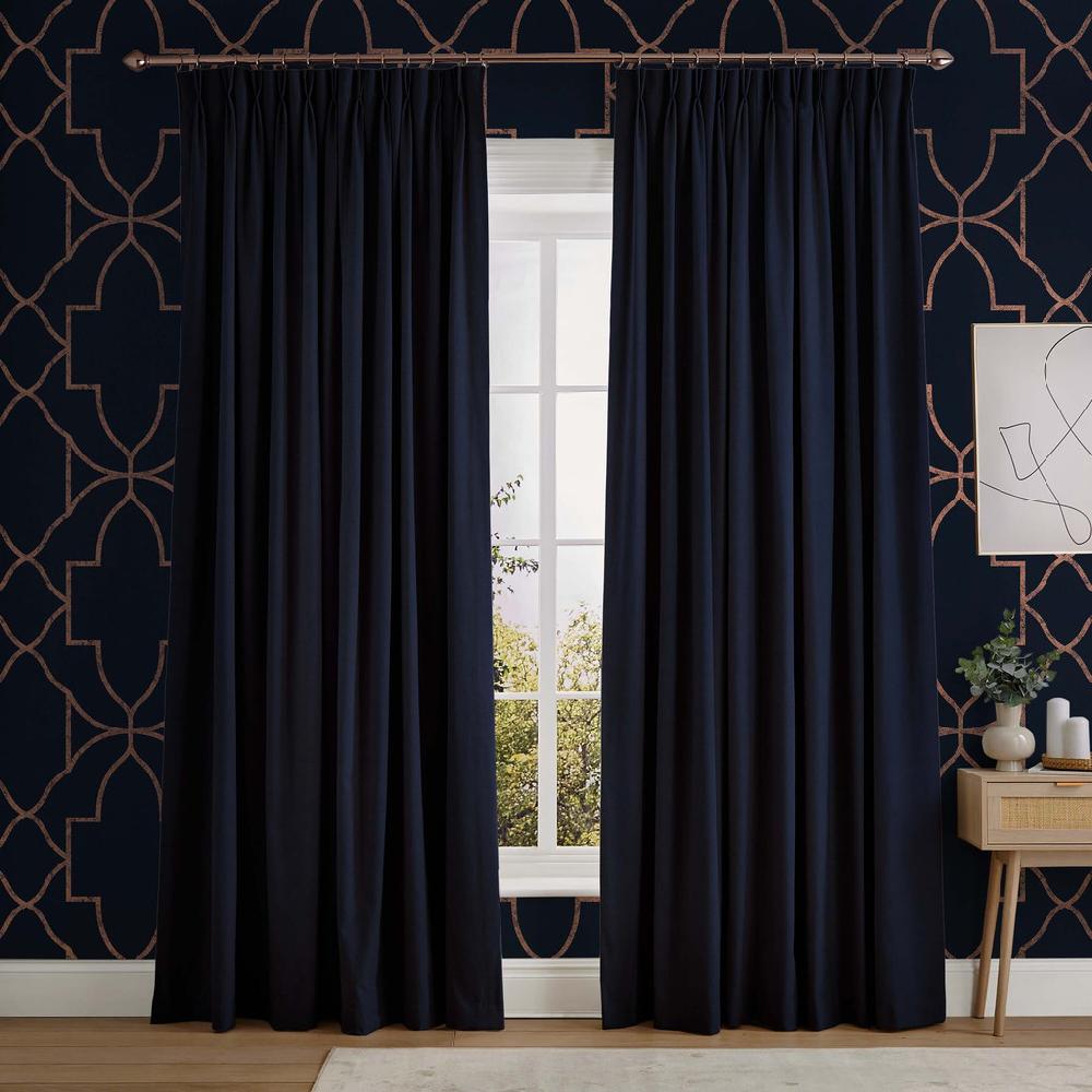 graham & brown Linum Navy Curtains