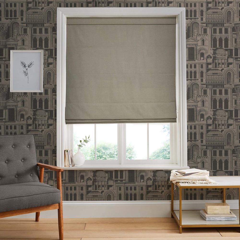 graham & brown Linum Sand Roman Shade