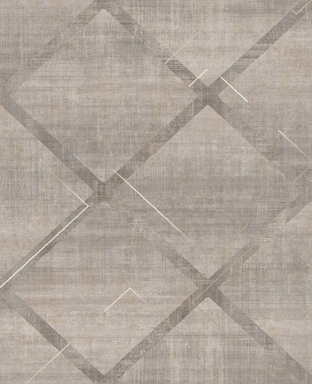 Graham & Brown Lorenzo Geo Grey Wallpaper