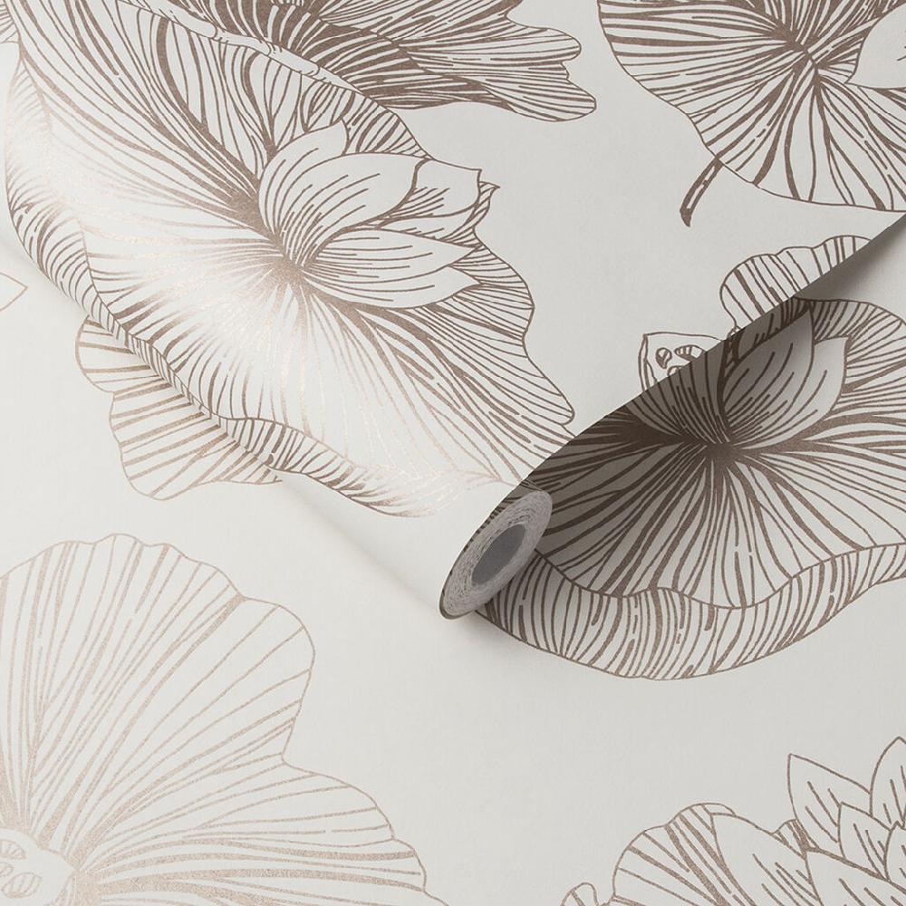 Graham & Brown Lotus Cream Wallpaper