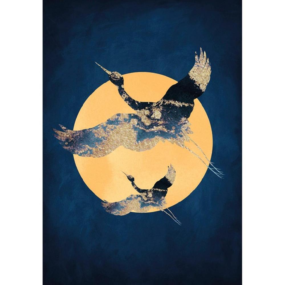 graham & brown Lunar Flight Blue Wall Art