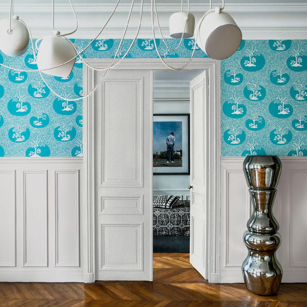 graham & brown Magical Forest Azure Wallpaper