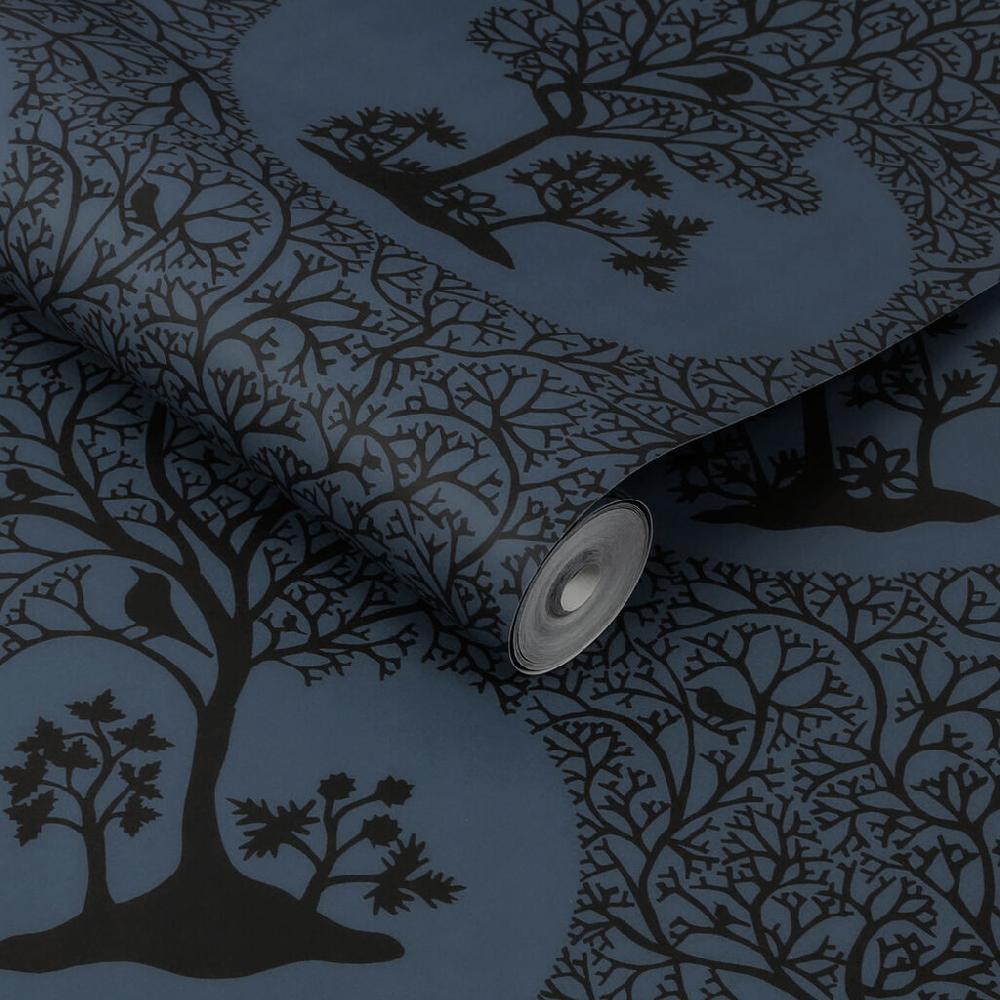Graham & Brown Magical Forest Midnight Wallpaper