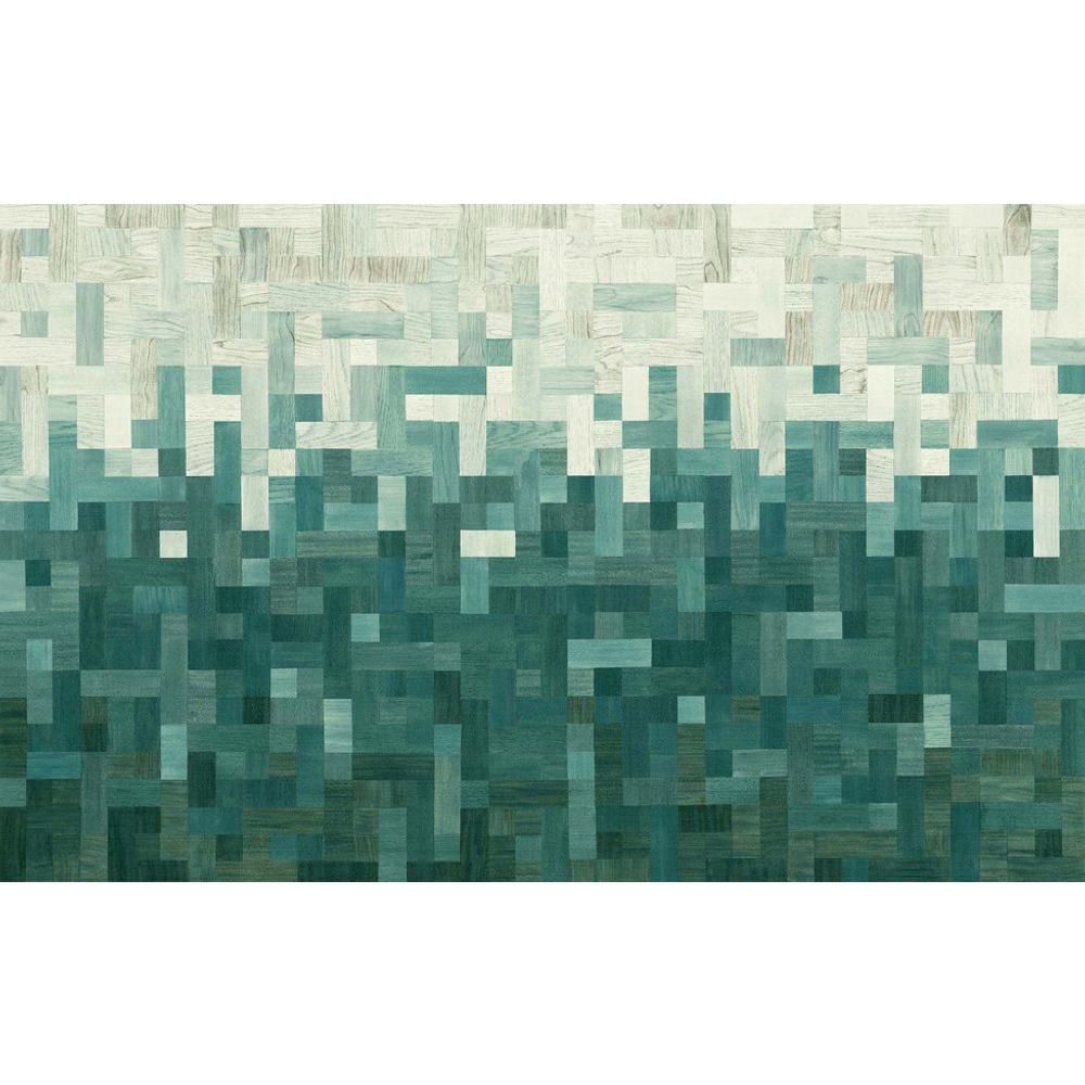 Graham & Brown Matrix Teal Bespoke Mural