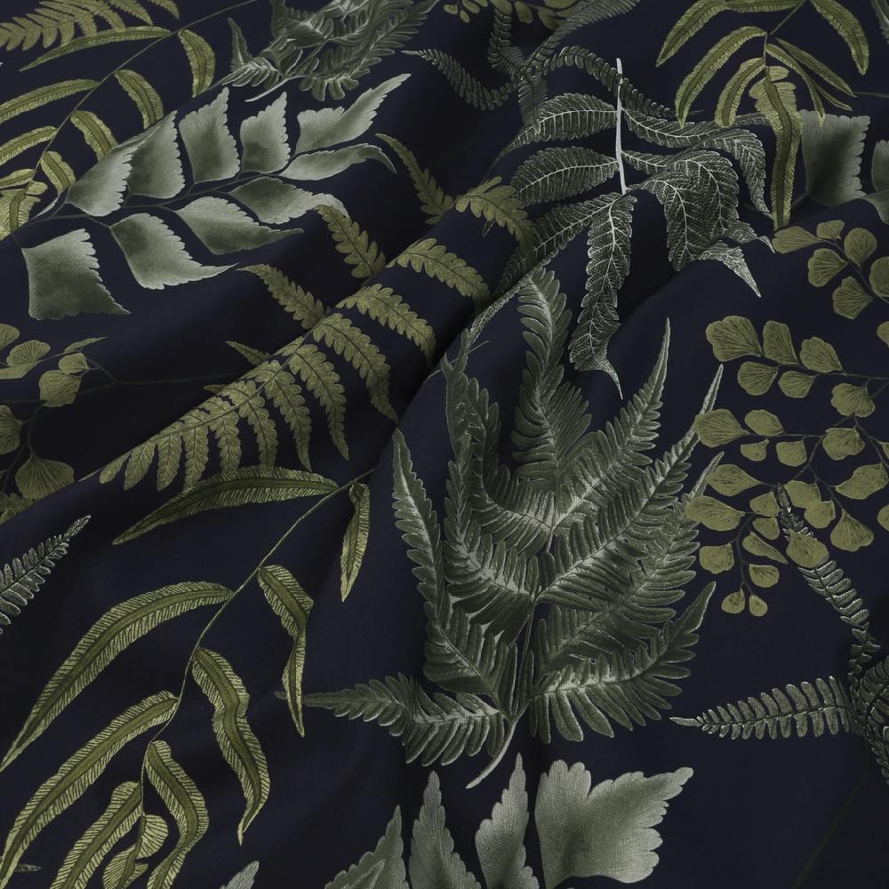 Graham & Brown Midsummer Fern Black Curtains