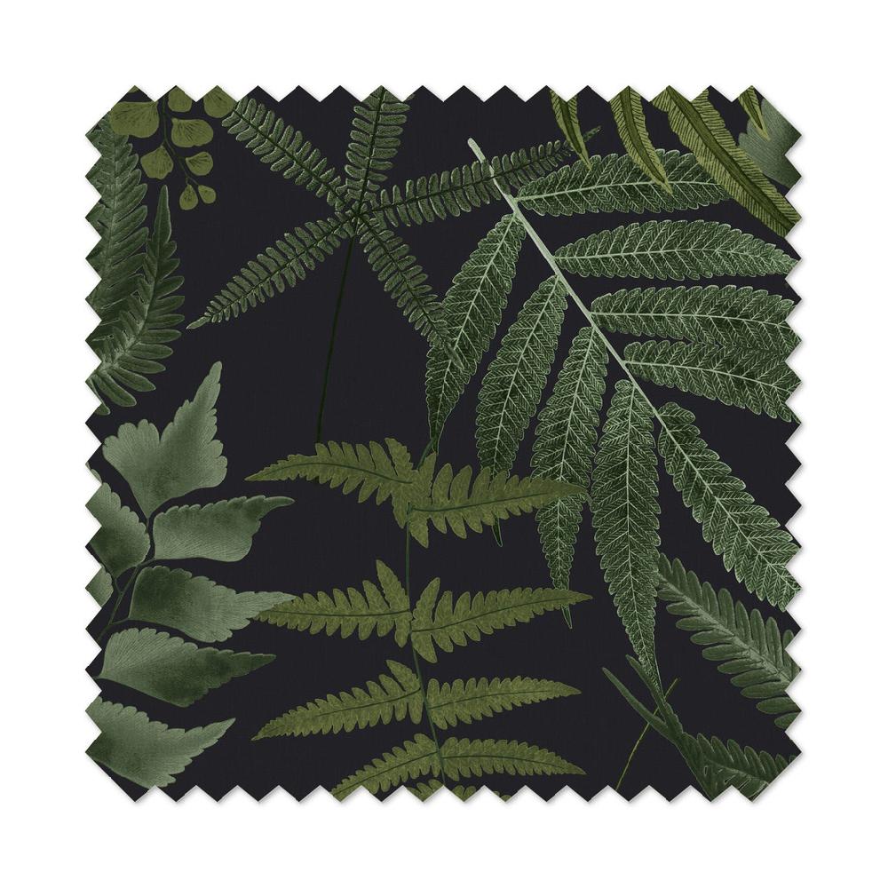 Graham & Brown Midsummer Fern Black Roman Shade