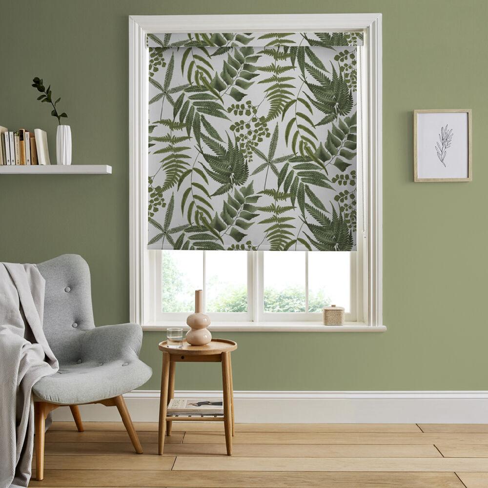 graham & brown Midsummer Fern Lush Roller Shade