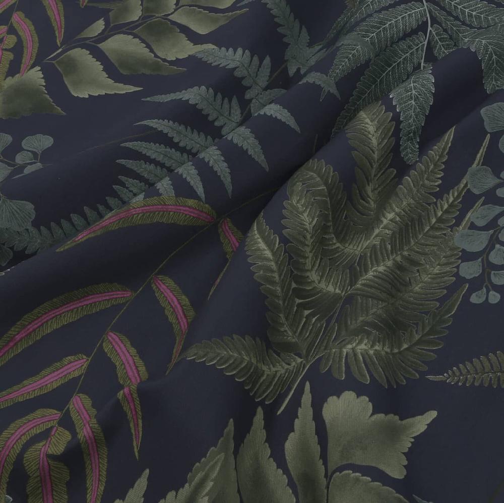 Graham & Brown Midsummer Fern Navy Roller Shade