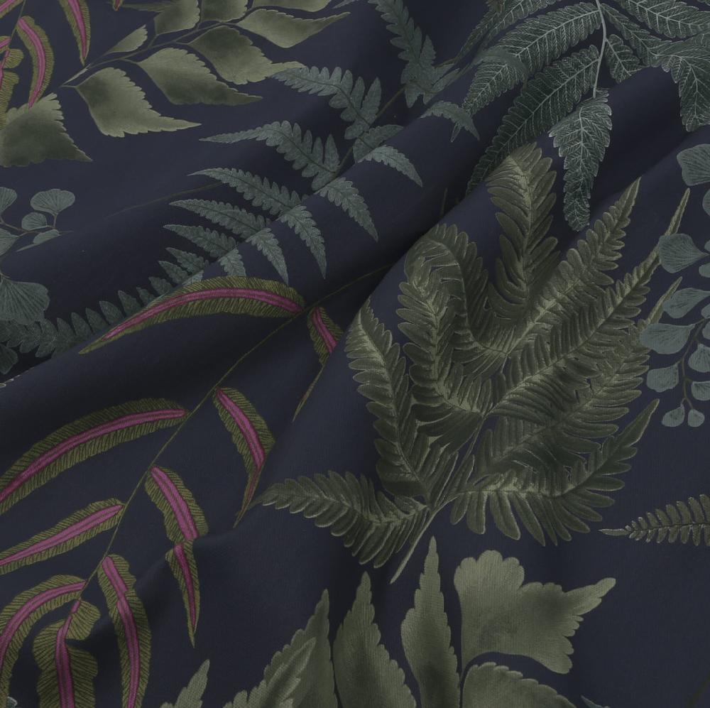 Graham & Brown Midsummer Fern Navy Roman Shade