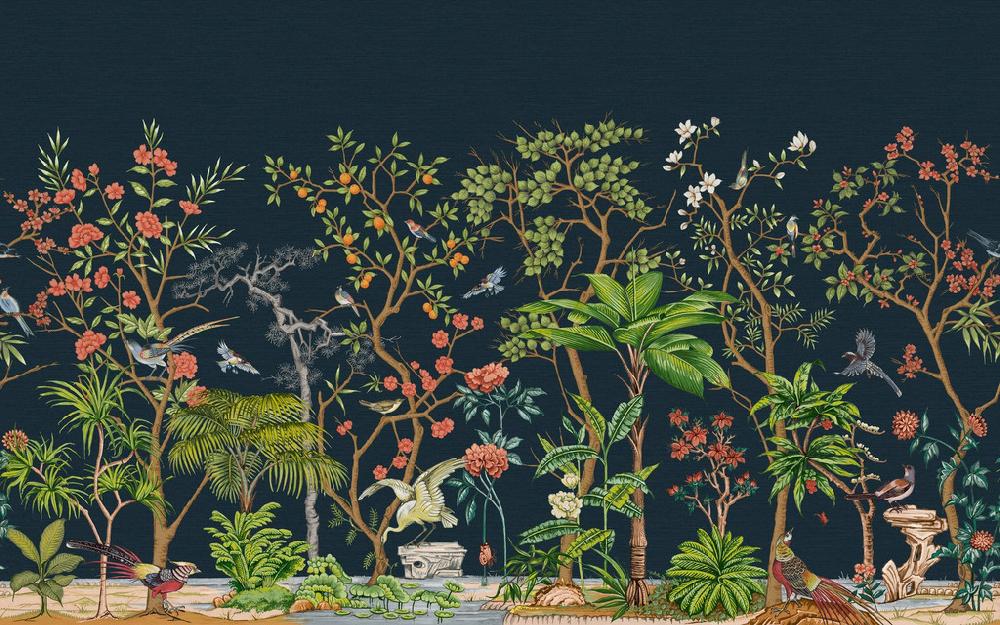 Graham & Brown Mizuwonomu Tori Night Bespoke Mural