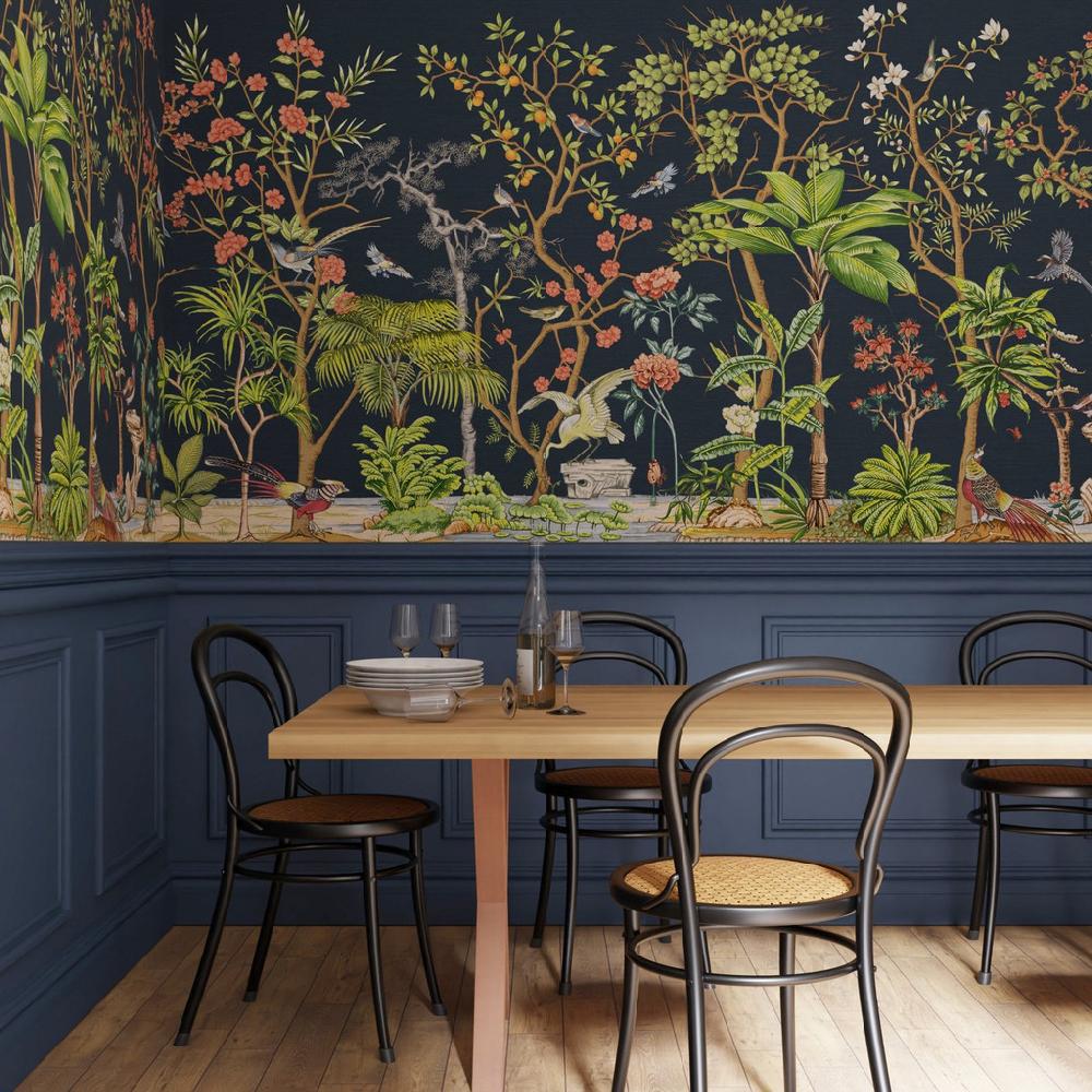 graham & brown Mizuwonomu Tori Night Bespoke Mural