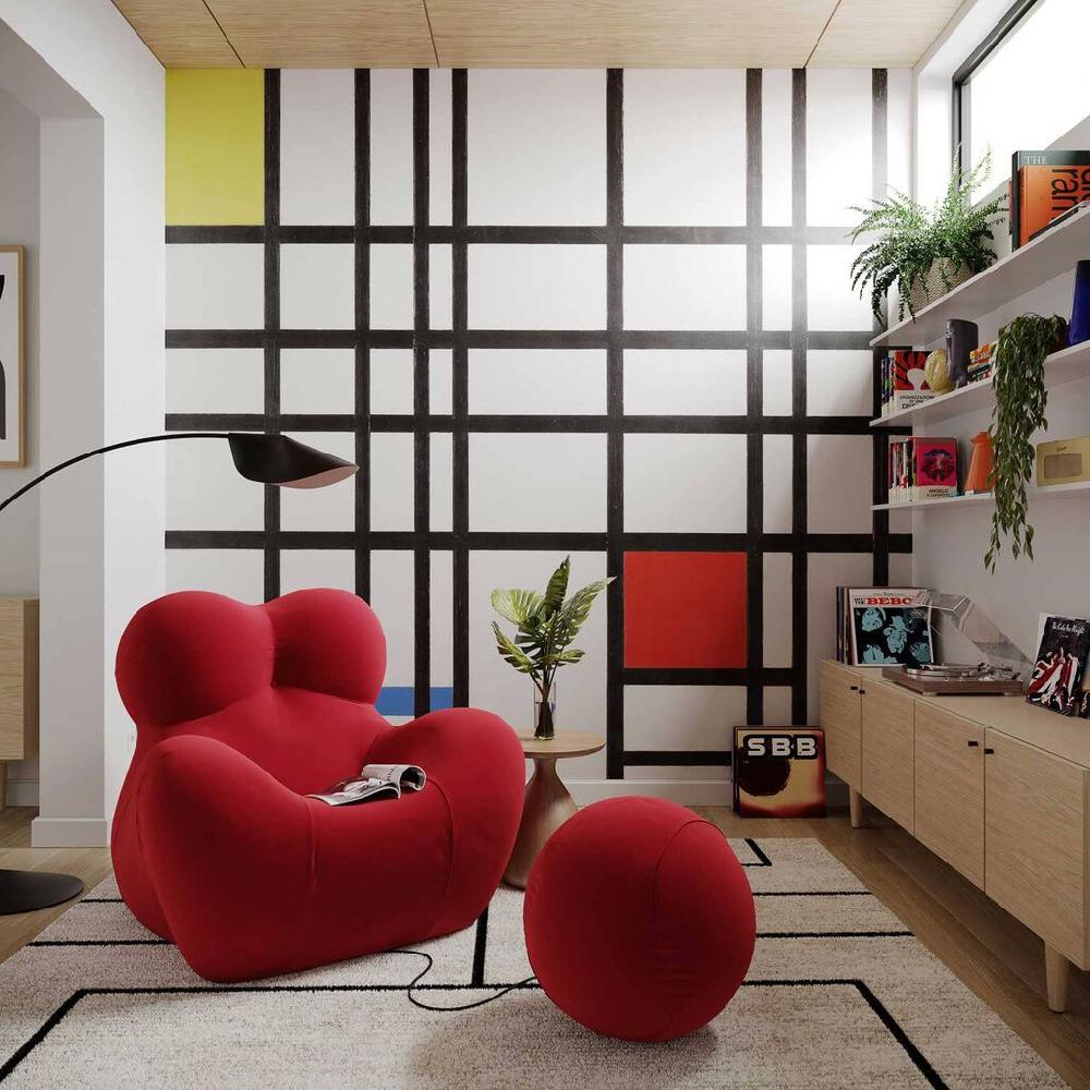 graham & brown Mondrian Composition Bespoke Mural