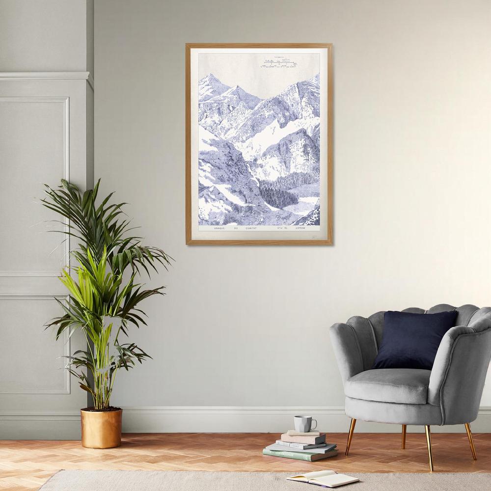 Graham & Brown Mountain Moments Blue Wall Art