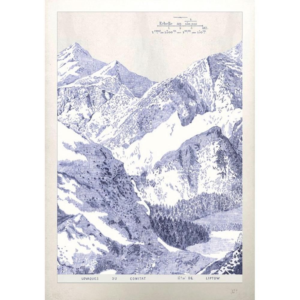 graham & brown Mountain Moments Blue Wall Art