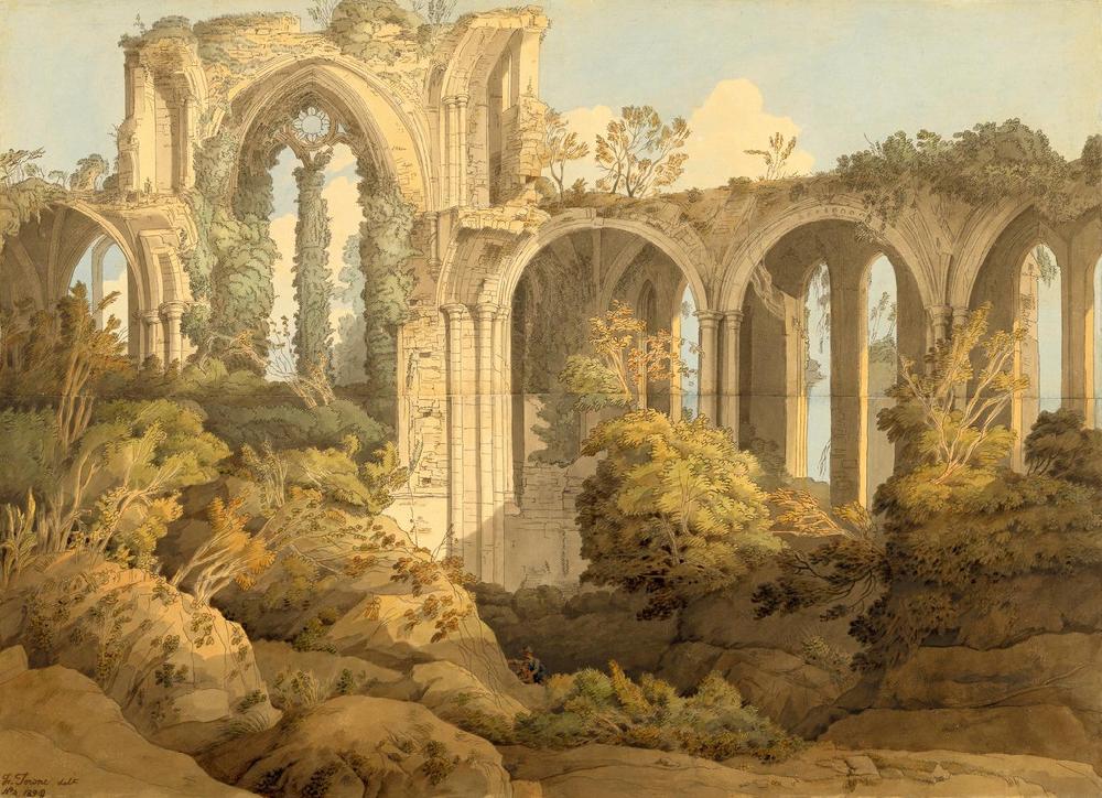 Graham & Brown Netley Abbey 1809 Bespoke Mural