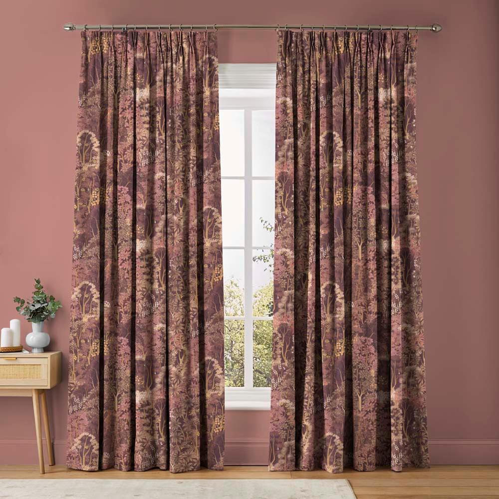 graham & brown New Eden Mulberry Curtains