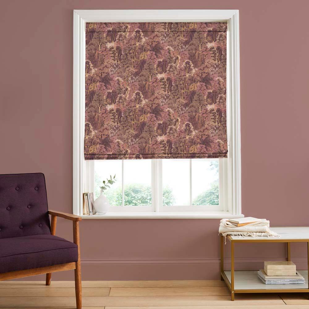 graham & brown New Eden Mulberry Roman Shade