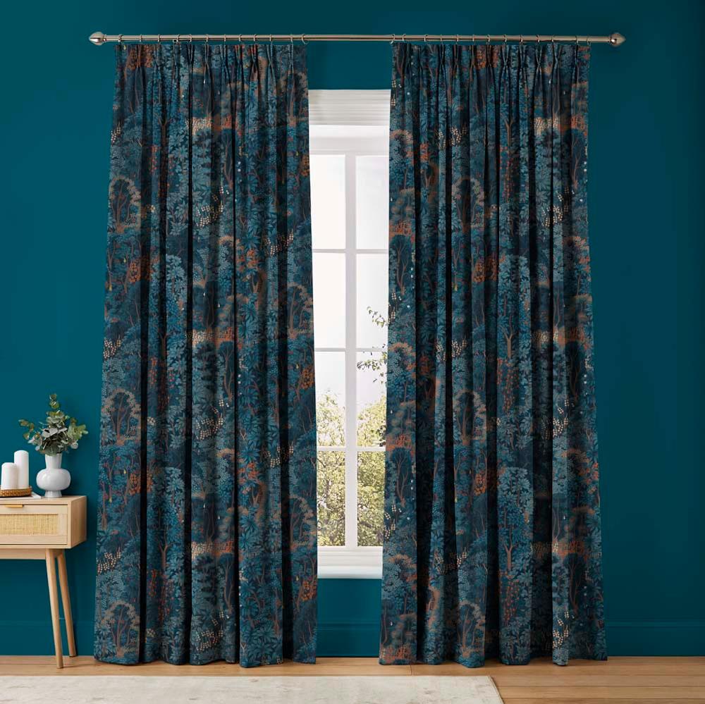 graham & brown New Eden Navy Curtains