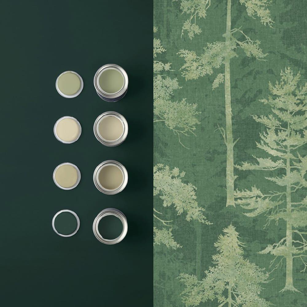 Graham & Brown Norse Forest Emerald Wallpaper