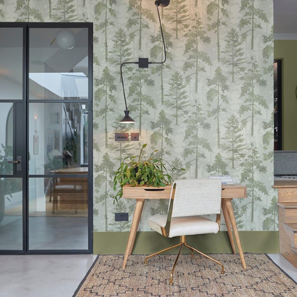 graham & brown Norse Forest Green Wallpaper