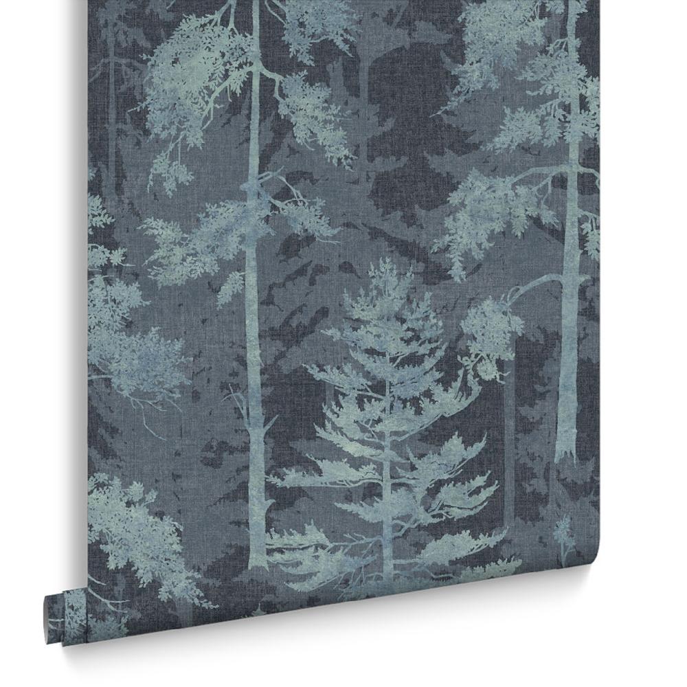 Graham & Brown Norse Forest Navy Wallpaper