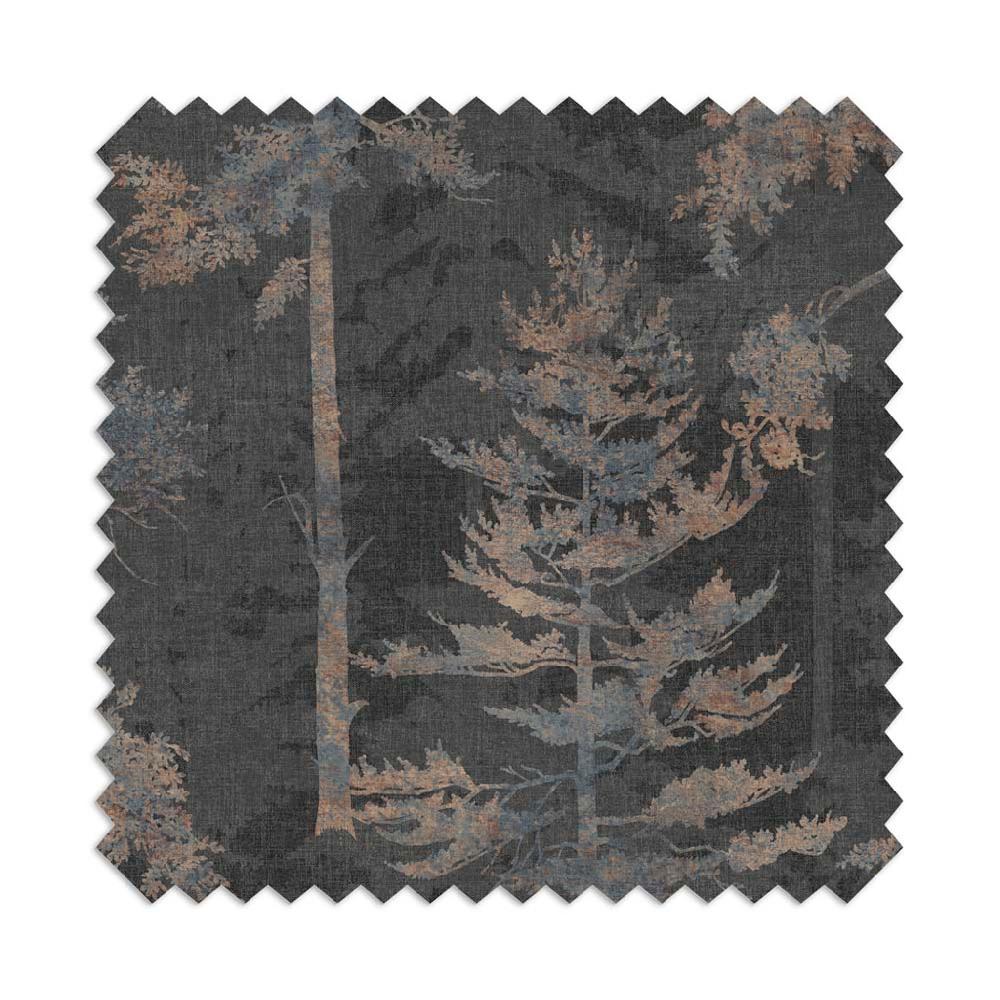 Graham & Brown Norse Forest Soft Black Curtains