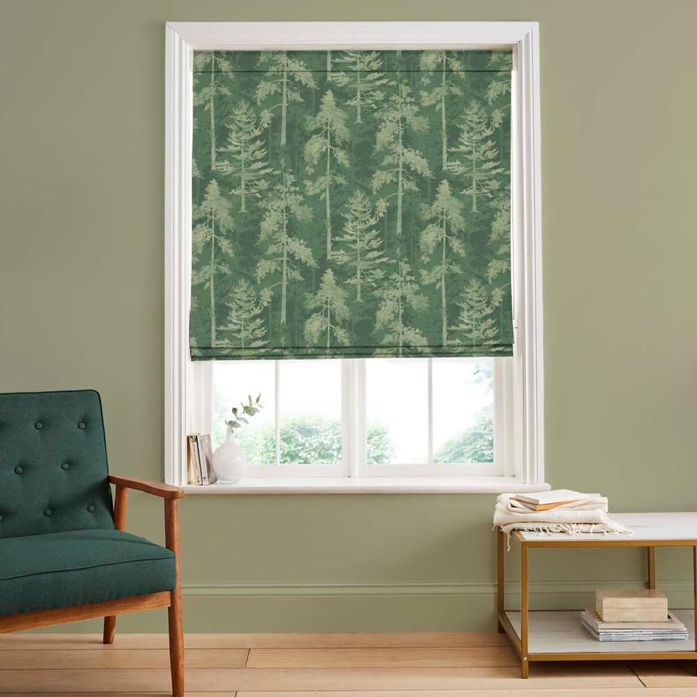 graham & brown Norse Forest Soft Emerald Roman Shade