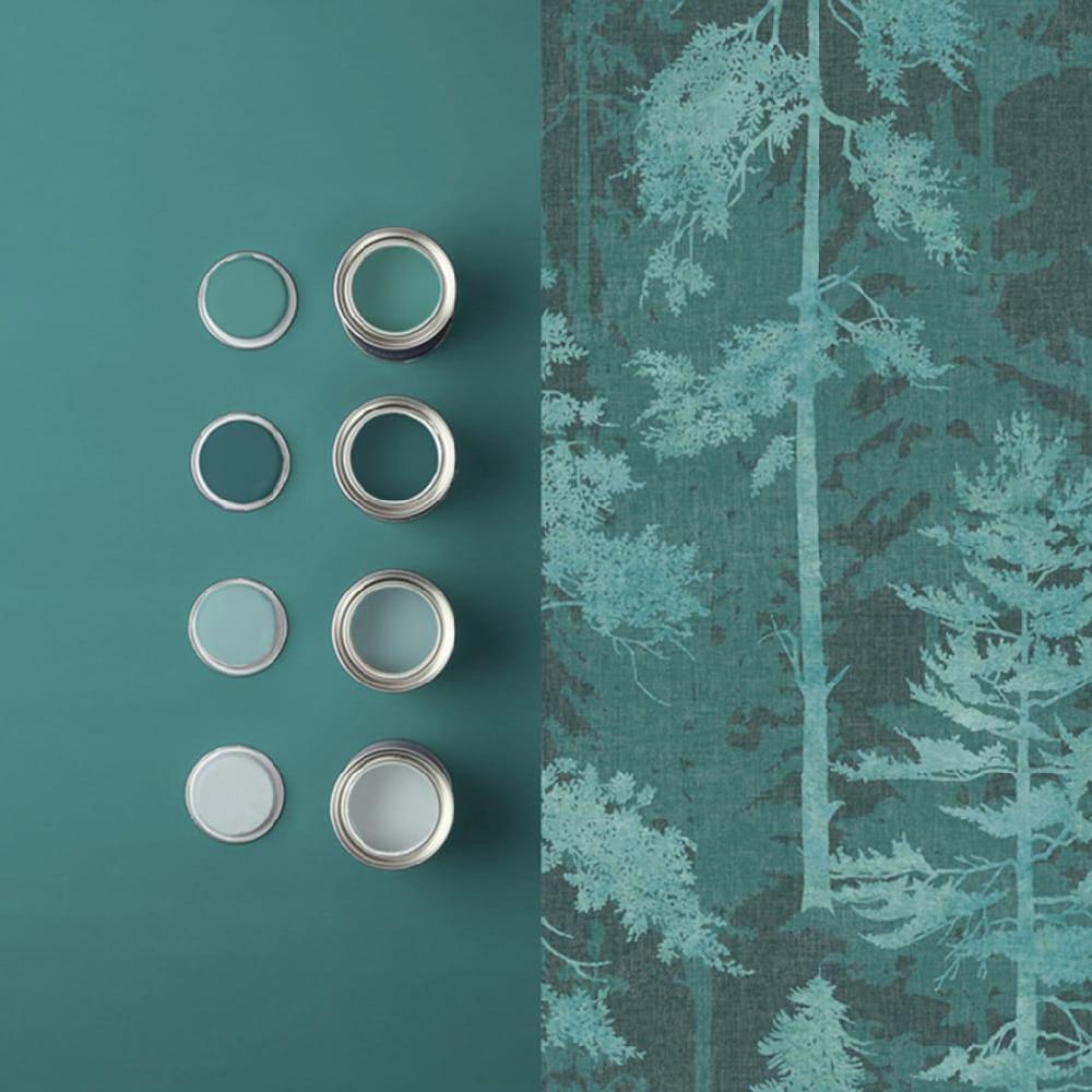 Graham & Brown Norse Forest Teal Wallpaper