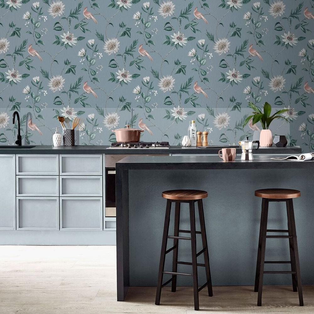 graham & brown Nuit Sky Blue Wallpaper