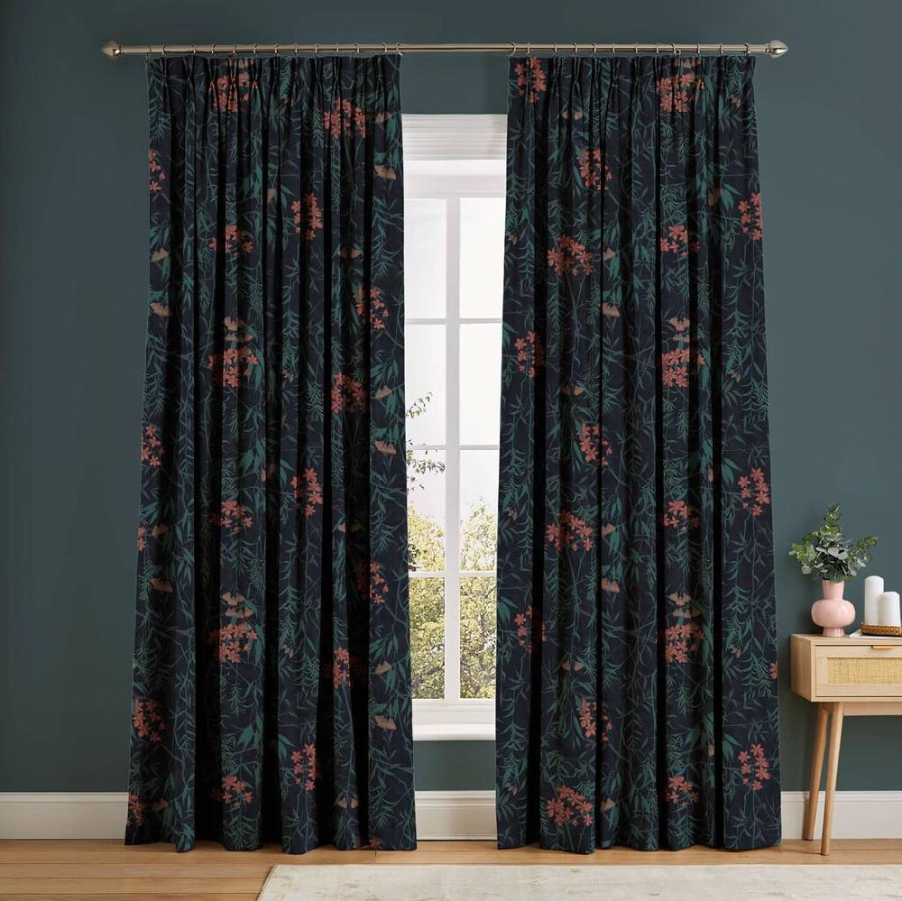 graham & brown Obassia Midnight Curtains