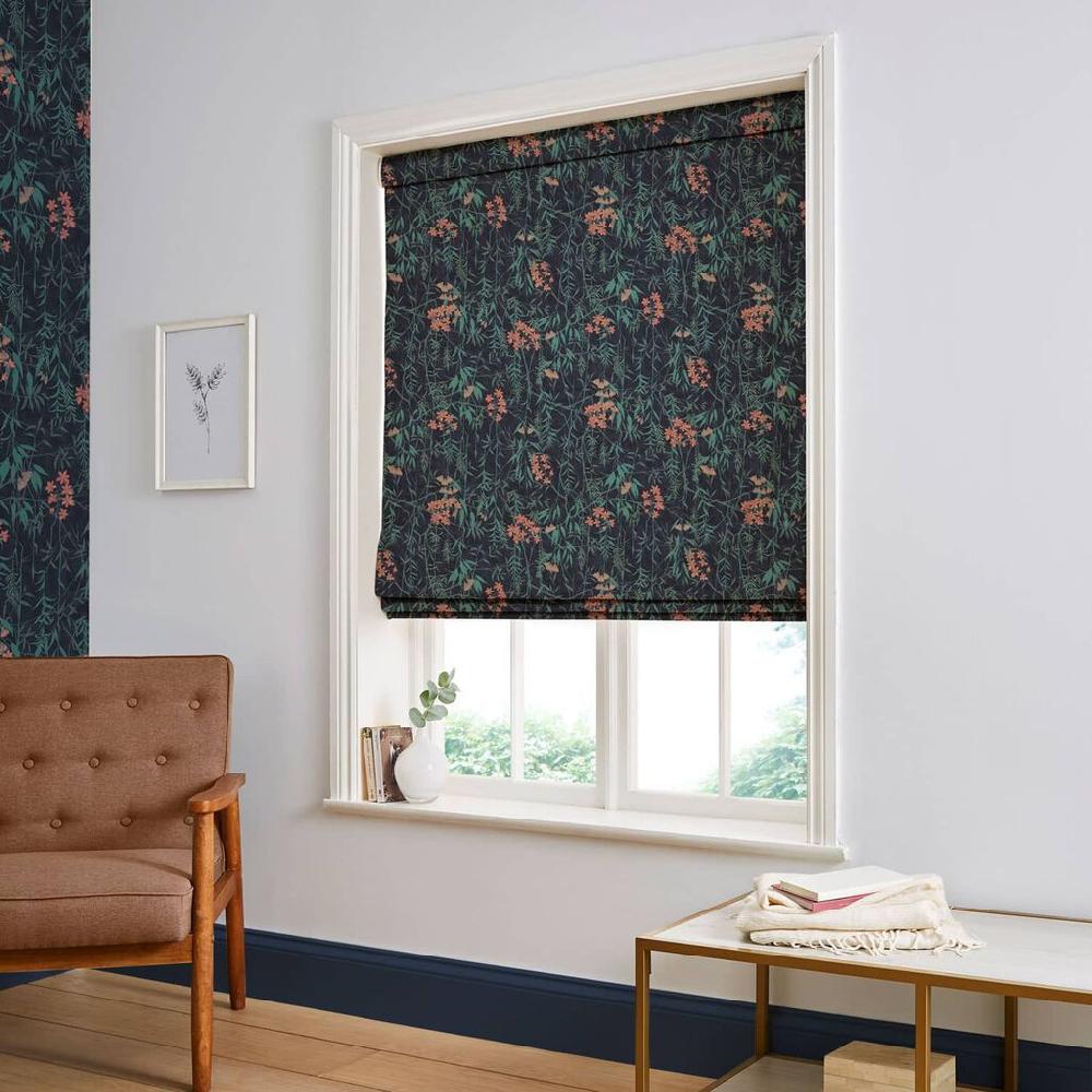 graham & brown Obassia Midnight Roman Shade