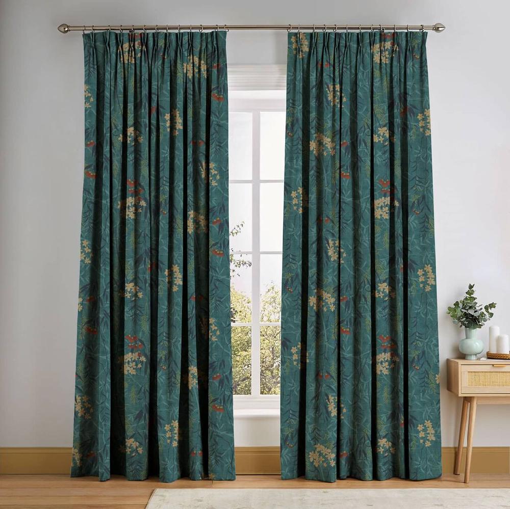 graham & brown Obassia Teal Curtains