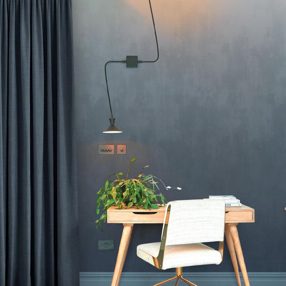 graham & brown Oblique Ink Blue Mural