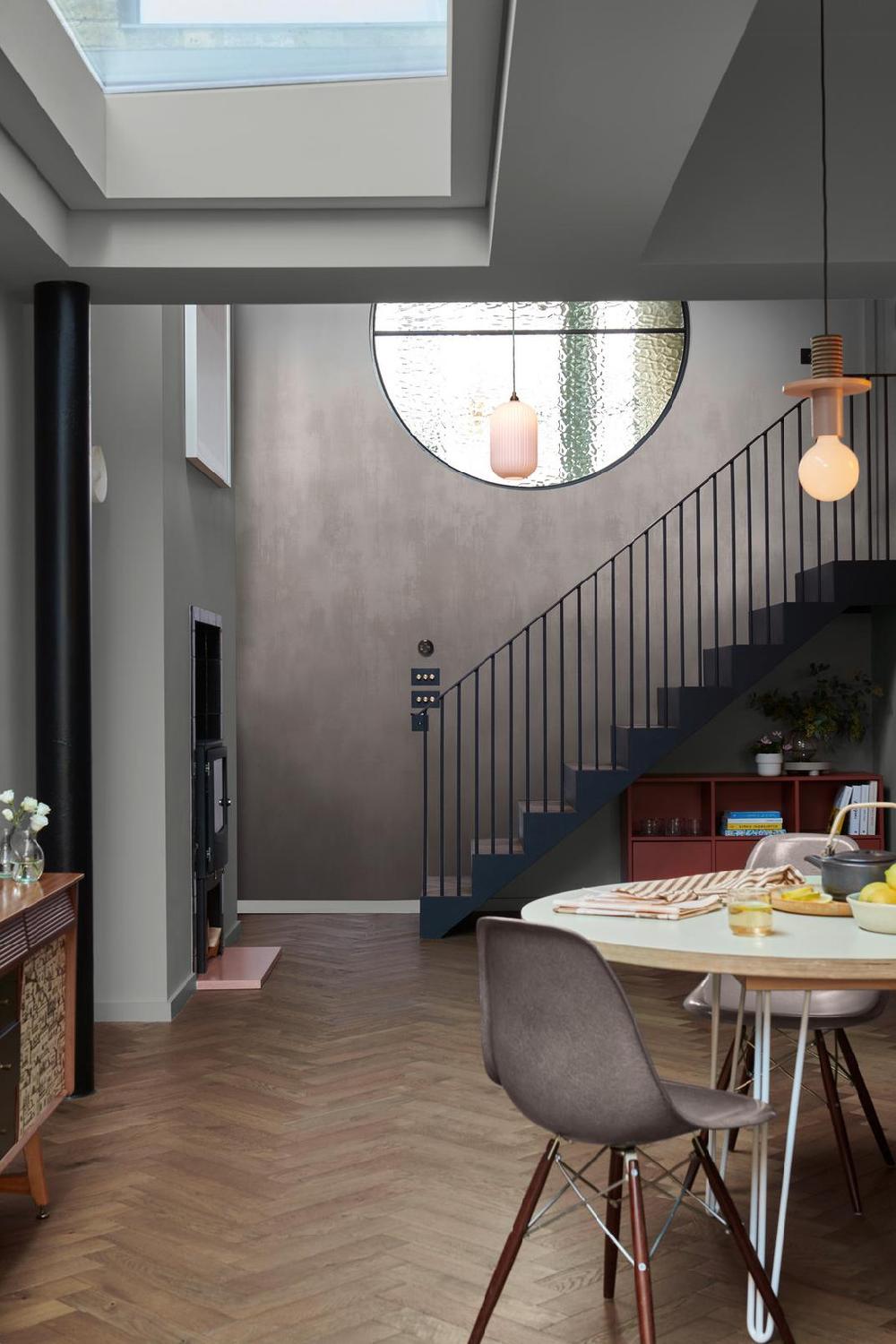 Graham & Brown Oblique Ink Charcoal Mural