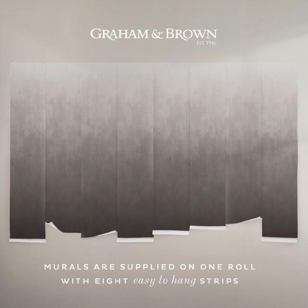 Graham & Brown Oblique Ink Charcoal Mural