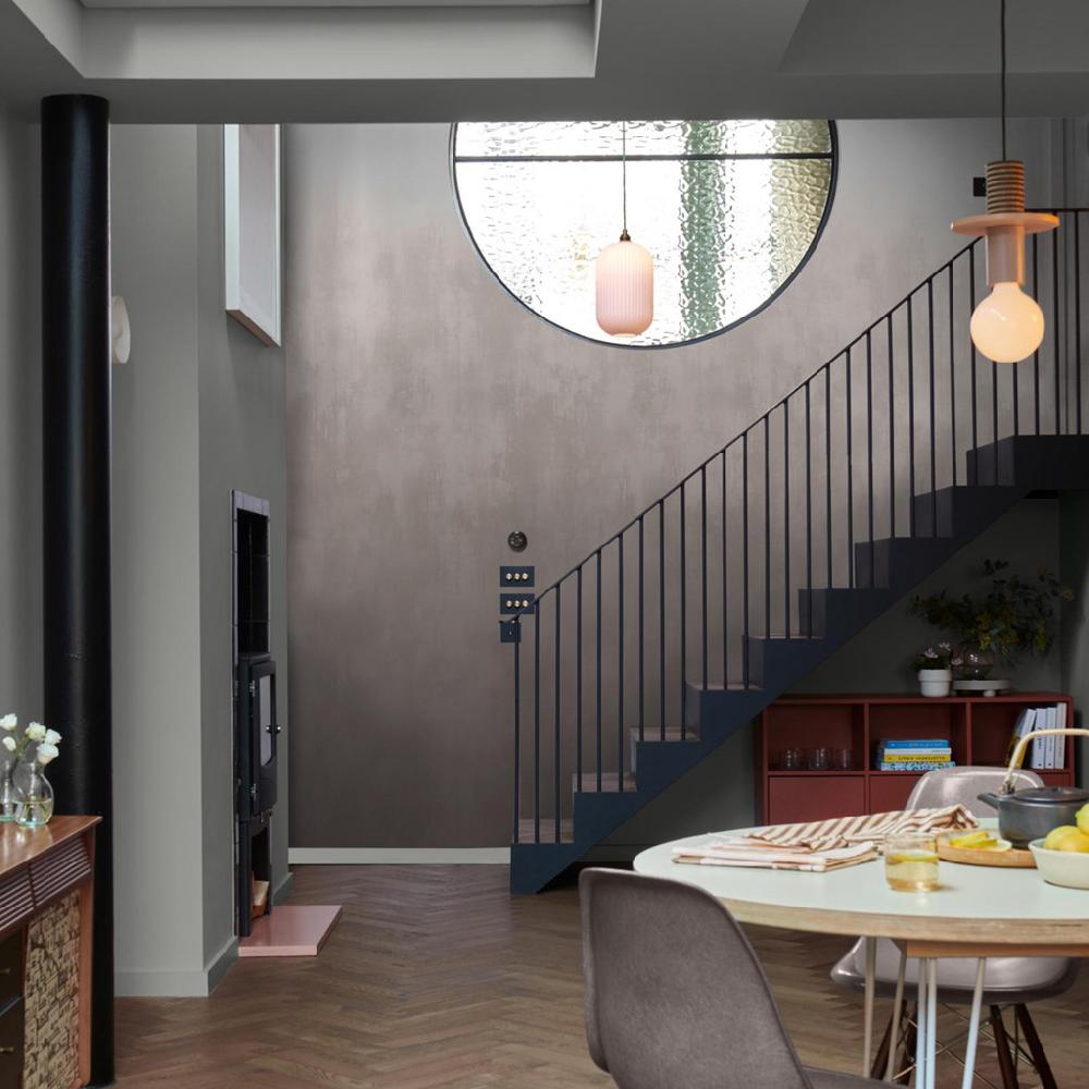 graham & brown Oblique Ink Charcoal Mural