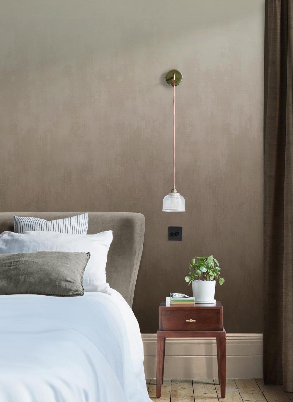 Graham & Brown Oblique Ink Chocolate Mural