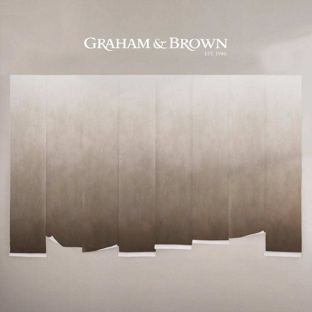 Graham & Brown Oblique Ink Chocolate Mural