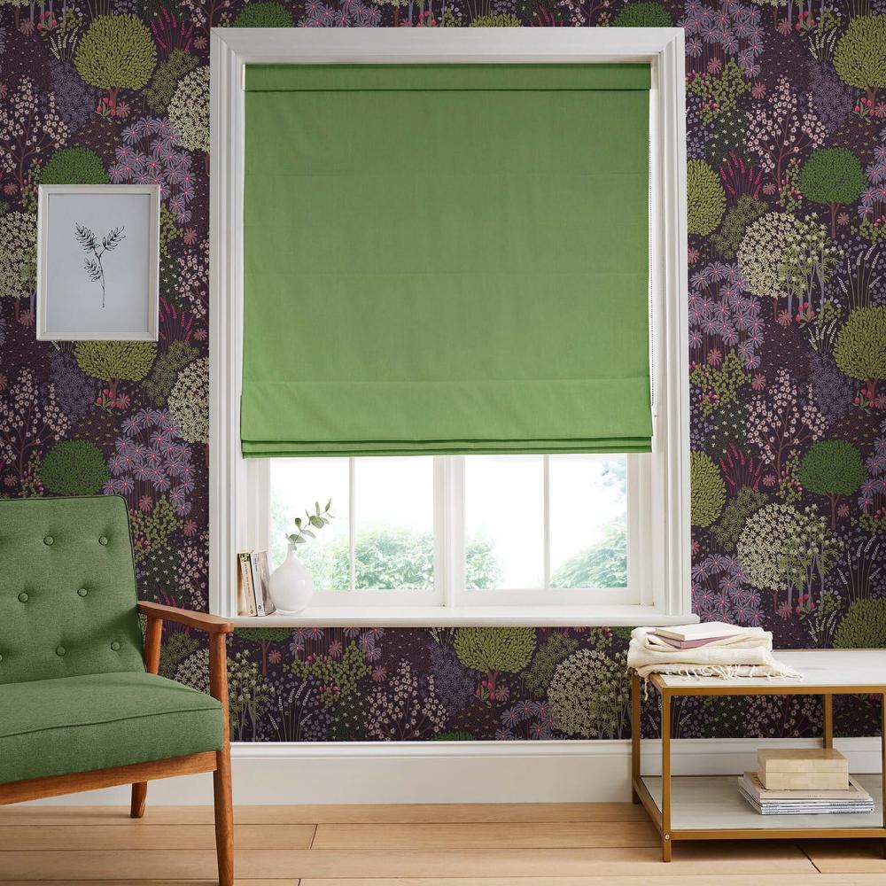 graham & brown Opulence Lush Green Roman Shade