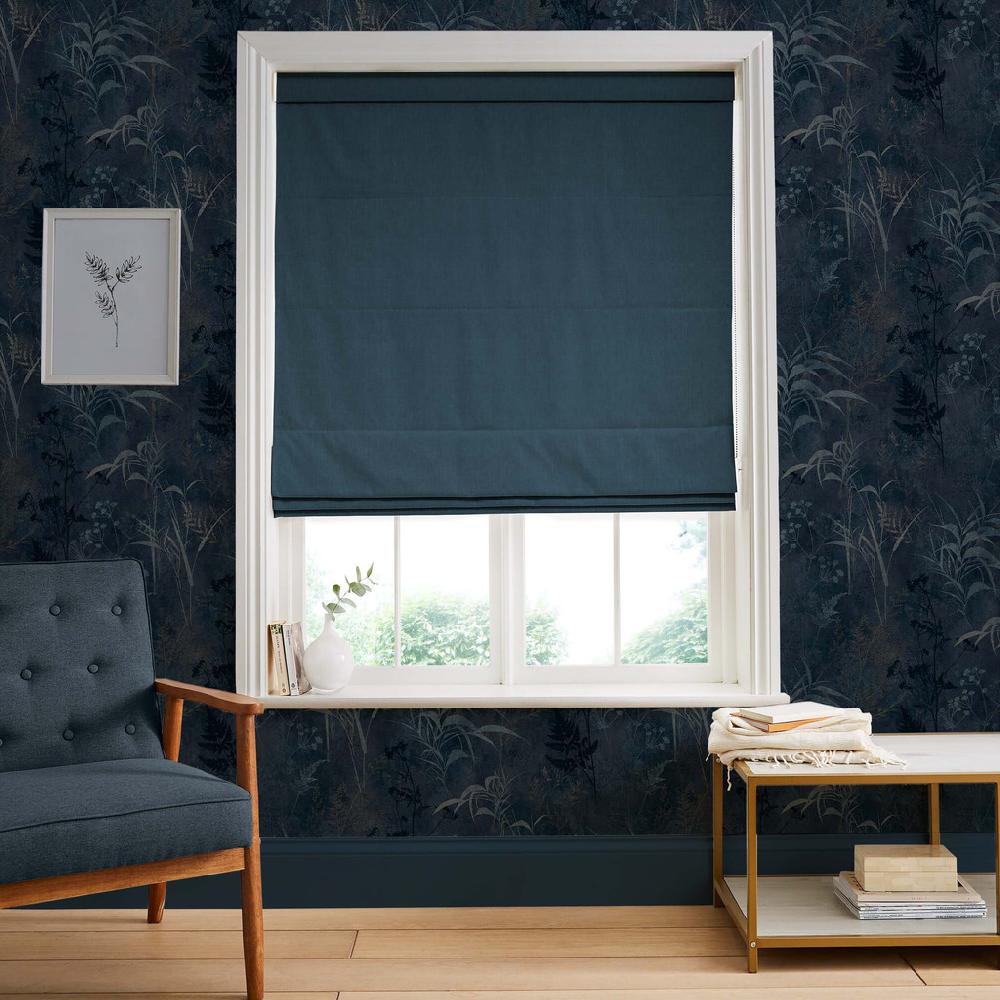 graham & brown Opulence Midnight Roman Shade