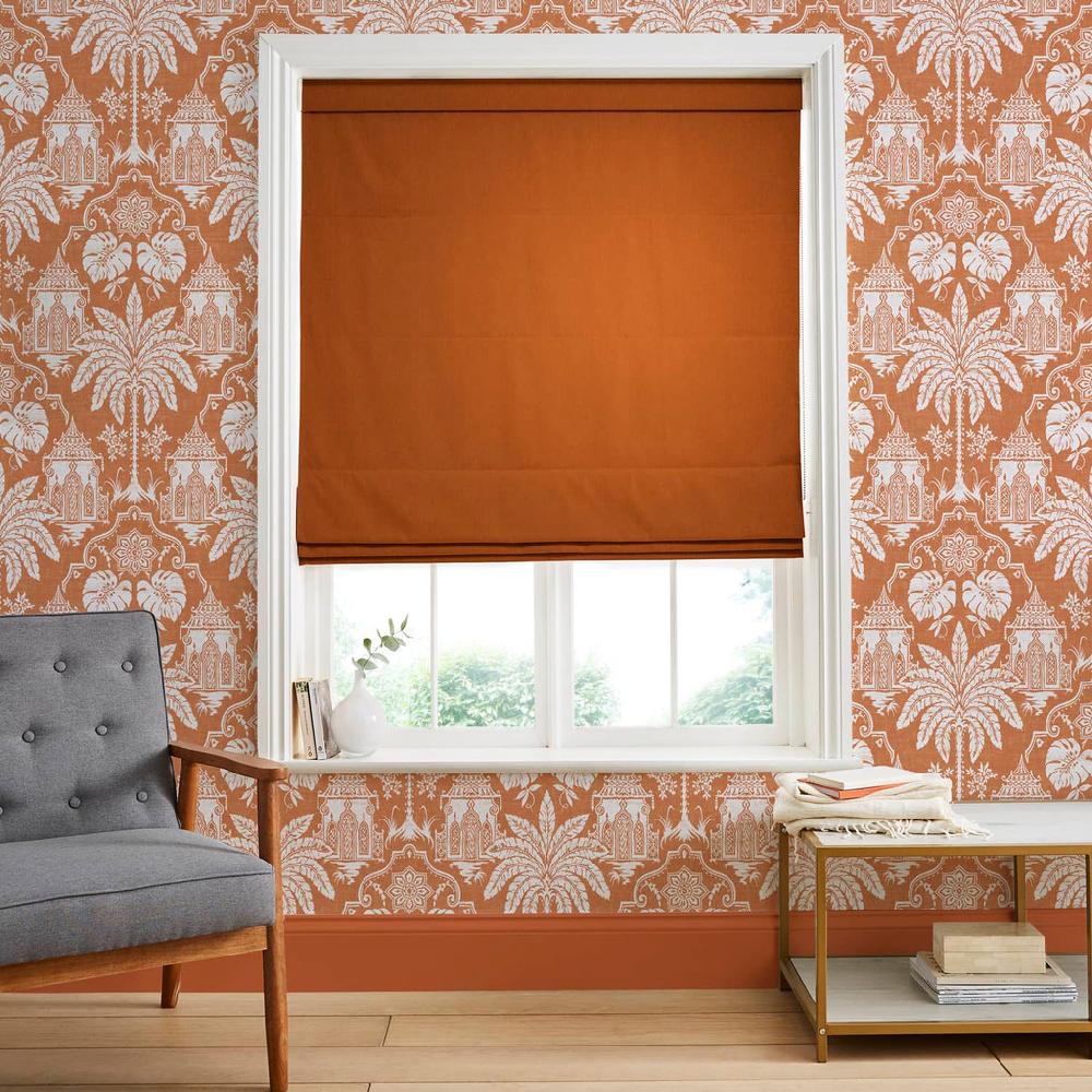 graham & brown Opulence Orange Roman Shade