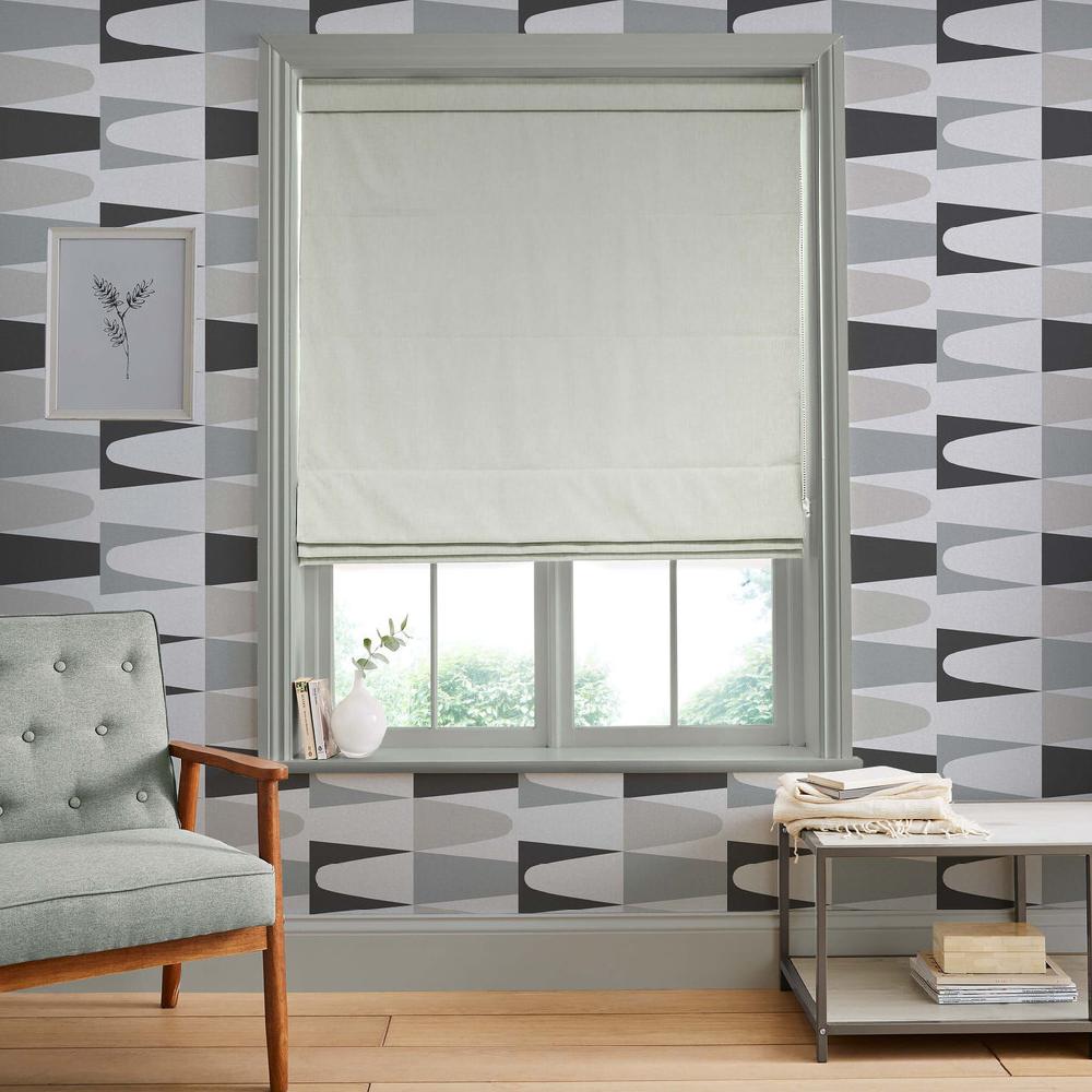 graham & brown Opulence Warm Gray Roman Shade