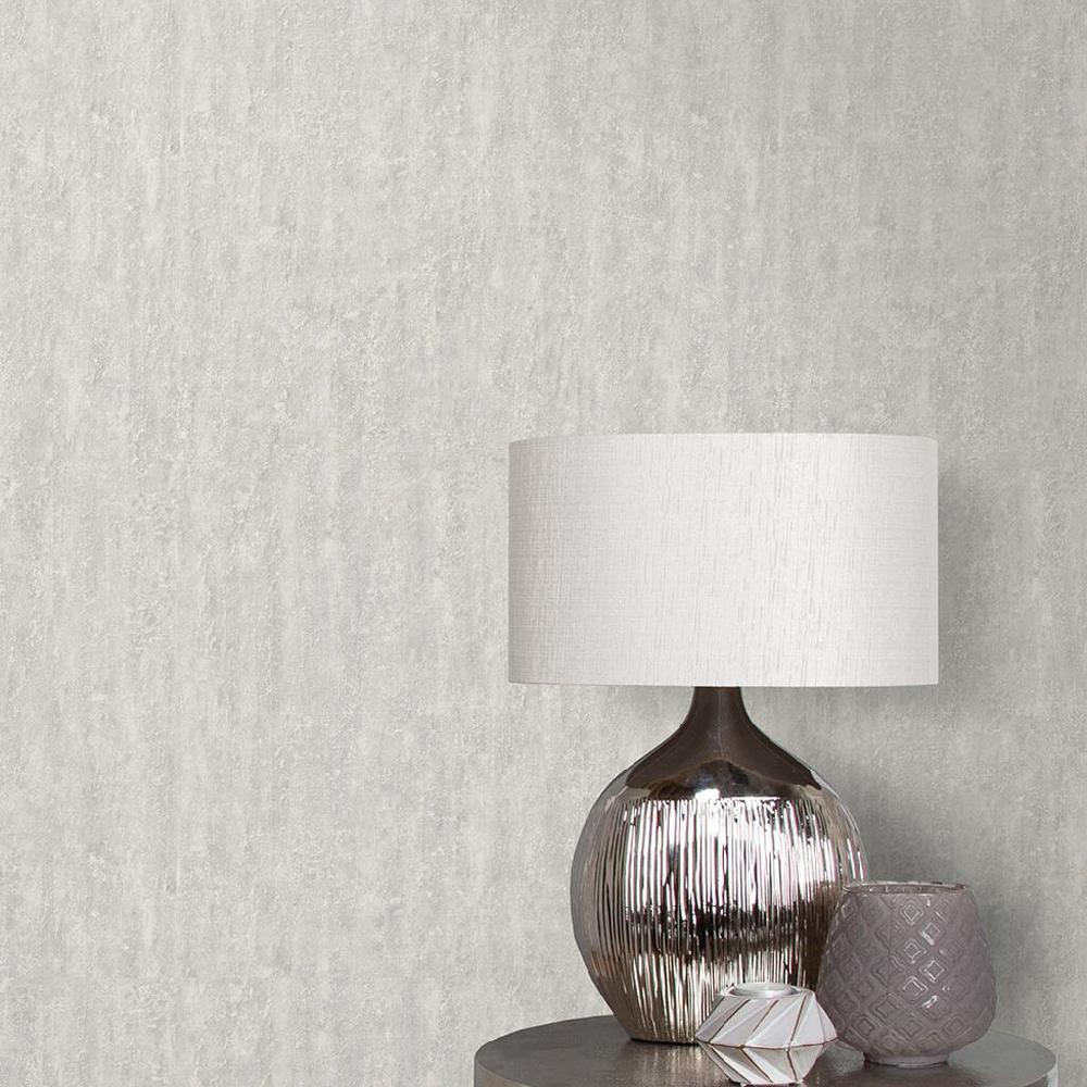 graham & brown Orbit White Gray Wallpaper