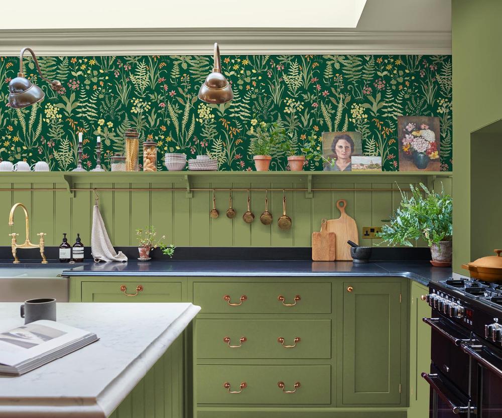 graham & brown Oshibana Emerald Wallpaper