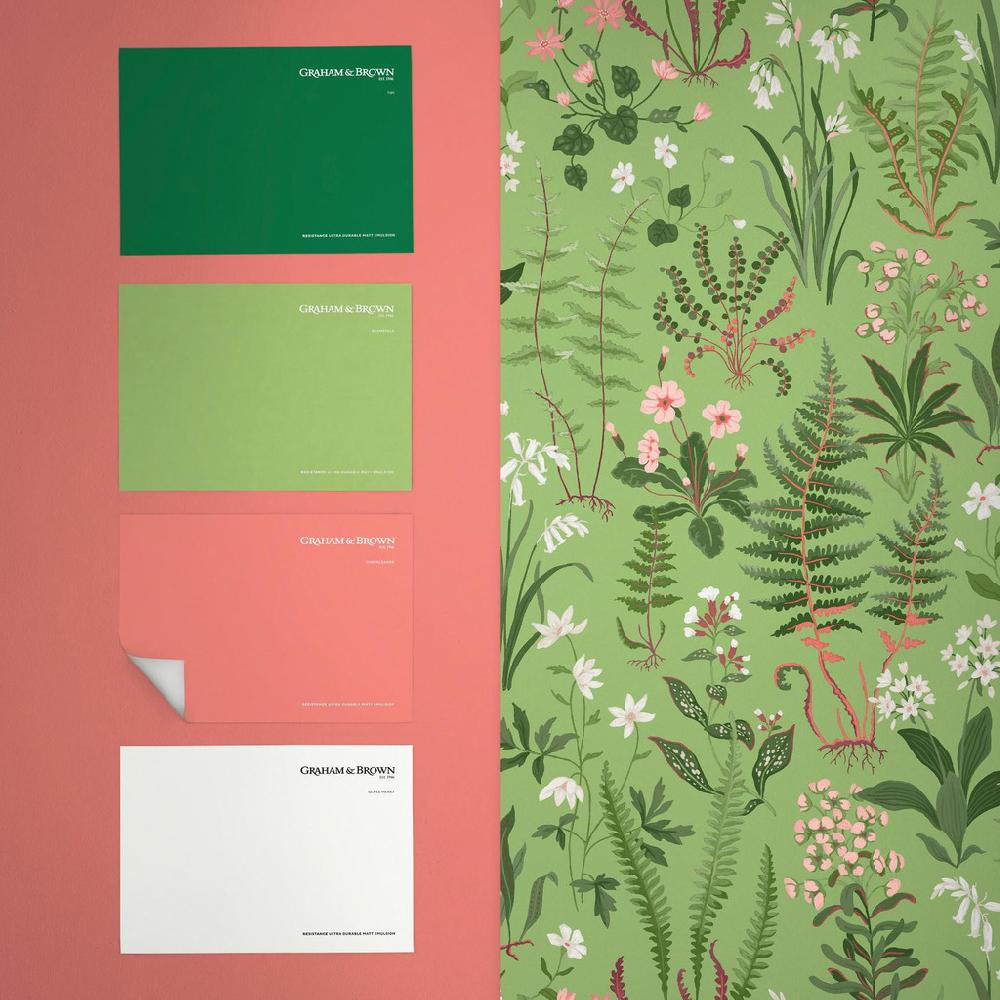 Graham & Brown Oshibana Green Wallpaper