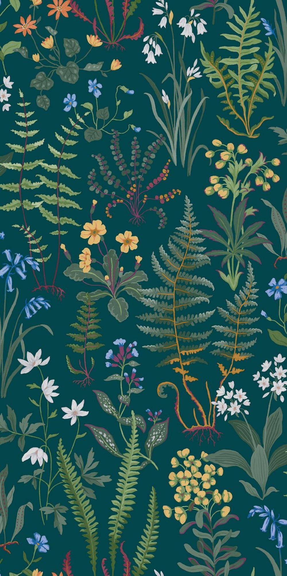 Graham & Brown Oshibana Teal Wallpaper