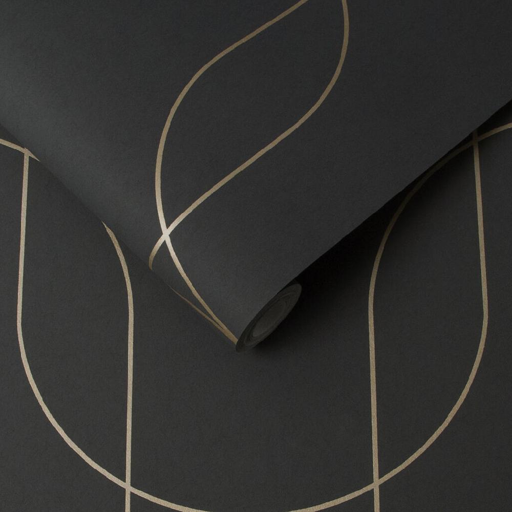 Graham & Brown Palais Black & Gold Wallpaper