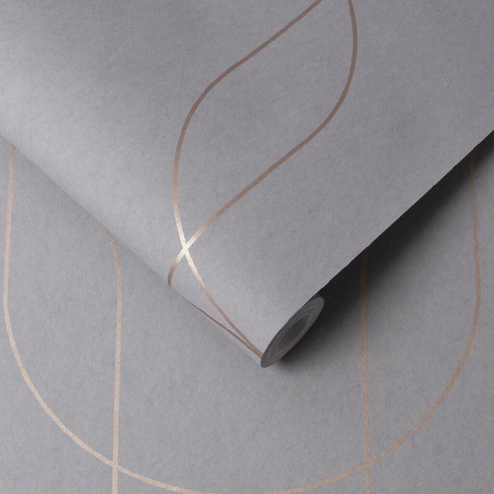 Graham & Brown Palais Grey & Rose Gold Wallpaper